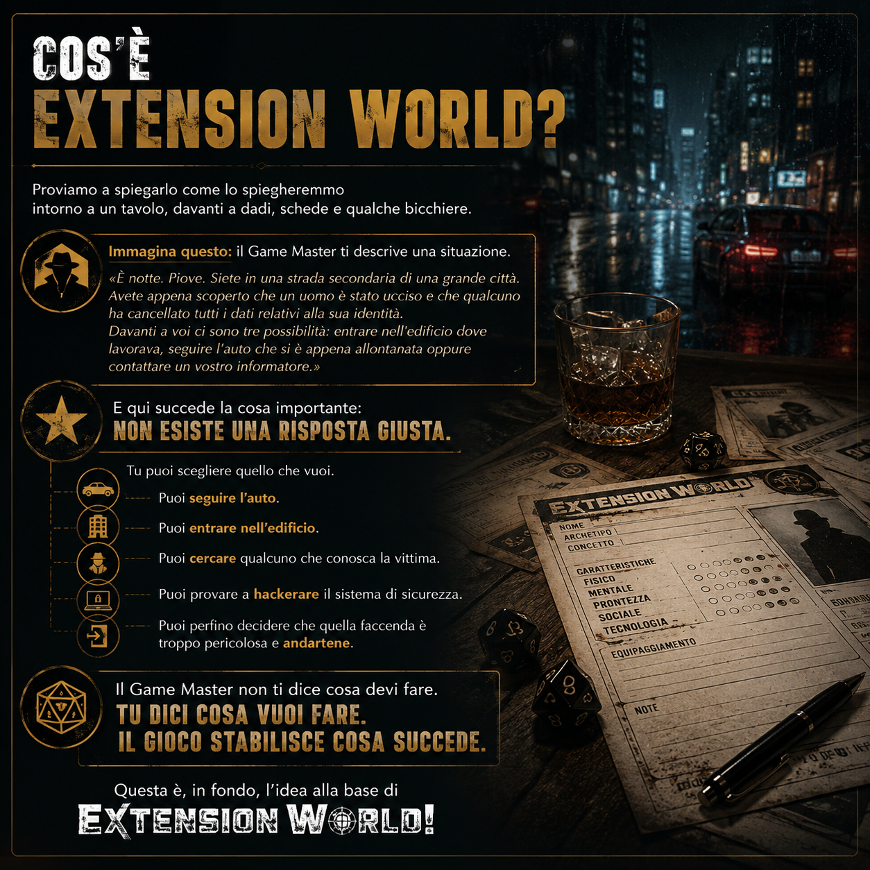 Cos'è Extension World - spiegazione visuale del gioco